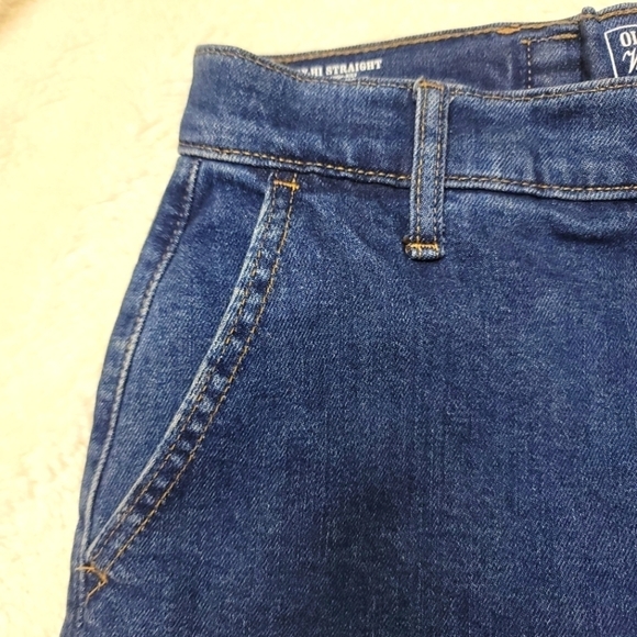 Old Navy Sky -Hi Straight Carpenter's Jeans Size 8 In Blue - Picture 4 of 15